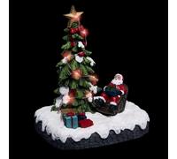 Village de Noël Père Noël "Laponie" 18cm Multicolore