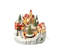 Village de Noël "Train" 28cm Multicolore