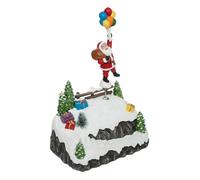 Village de Noël Père-Noël et ses ballons animé et lumineux