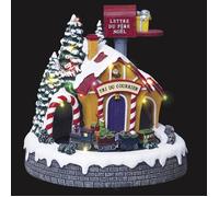 Village lumineux poste du Père Noël 20 LED H.21cm - Feeric Lights & Christmas