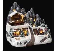 Atmosphera – Village de Noël Refuge de Montagne animé – 24 LED + transfo