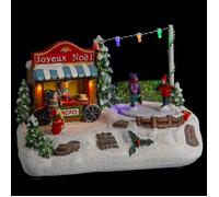 Village lumineux stand chocolat 4 LED - Feeric Lights & Christmas
