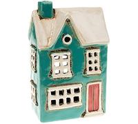 Village Pottery Country House 310761 Bougeoir pour Bougie Chauffe-Plat Bleu Sarcelle