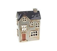 Village Pottery Joe Davies JD310762 Bougeoir pour Bougie Chauffe-Plat Motif Maison de Campagne Gris ple