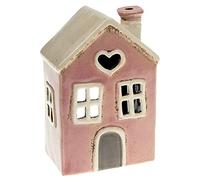 Village Pottery Petit photophore Rose en Forme de cœur
