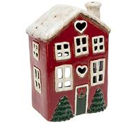Village Pottery - Photophore de Noël en Forme de Maison enneigé