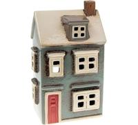 Village Pottery Photophore Style Maison de Campagne Gris