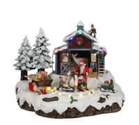 Luville - Village Santa with Deer Included Adapter