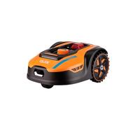 Villager QUIX Robot Tondeuse à Gazon sans Fil 18 V pour 1000 m² Wi-FI & Bluetooth, contrôle par Application, Largeur de Coupe 180 mm, Hauteur de Coupe 25-60 mm, Inclinaison jusqu'à 45%