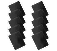 VILLCASE 10 Pièces Bande Adhésive Double Face pour Tapis, PU Noir, Lavable | Résidus, Antidérapante, pour Sols Durs et Moquettes, Bureau Cuisine, Fixation Réutilisable