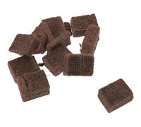 VILLCASE 10 Pièces Blocs Allume-feu pour Barbecue, Cubes Allume-Charbon D'extérieur, Marron, Pin et Cire, Combustion Prolongée, pour Barbecue et Petit Hot-Pot