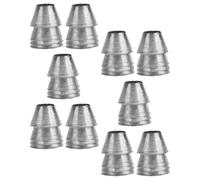 VILLCASE 10 Pièces Coin Conique en Fer pour Marteau Poignée Ronde, Cale Métallique Légère pour Installation Renforcée, Outil Pratique pour Charpentiers et Construction