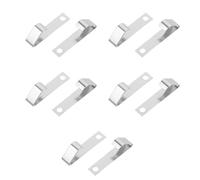 VILLCASE 10 Pièces Ressort et Compatibilité Haute Conductivité de Contact Métallique en Acier Argenté pour Batterie AA pour Appareils Électroniques et Horloges