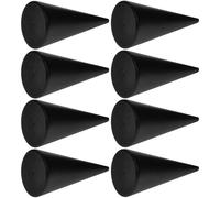 VILLCASE 10pcs Cônes en Bois Non Peints pour Artisanat, Forme Conique 2,5x5cm, Accessoires Décoratifs pour Bricolage et Organisation de Bijoux