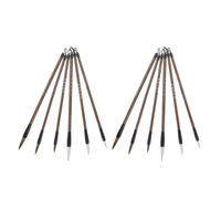 VILLCASE 12 Pièces Lot de Pinceaux de Calligraphie Chinoise pour Débutants et Professionnels Ensemble de Pinceaux Durables pour Entraînement Calligraphie à École Maison et Atelier Art