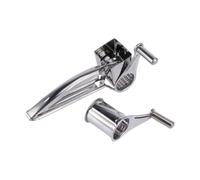 VILLCASE 1ensemble Râpe à Fromage Rotative Acier Inoxydable Set avec Lame Interchangeable Ustensile de Cuisine Manuel pour Râper Fin ou Grossier
