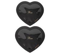 VILLCASE 2 Pièces Boîte de Cœur Saint-valentin en Papier Noir Fenêtre, Coffret Présent Polyvalent pour Occasions Spéciales et Créations DIY