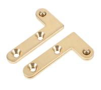 VILLCASE 2 Pièces Charnière Invisible en Cuivre pour Porte en Bois, Design Moderne Axe Pivotant Haut et Bas, Robuste et Élégante, pour Portes Cachées