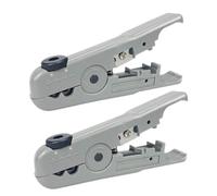 VILLCASE 2 Pièces Pince à Dénuder Multifonctionnelle pour Câbles Ethernet et Fils, Conception Réglable en Abs, Décapage pour Électriciens et Techniciens