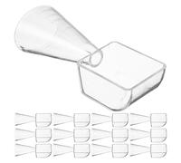 VILLCASE 20 Pièces Cuillère Doseuse en Plastique Transparente Graduation pour Mélanger et Doser Masque Visage, Facile à Laver, pour Kit Soins Visage et DIY Masque