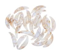 VILLCASE 25 Pendentifs Dent de Loup en Plastique Légers et Résistants pour Création de Bijoux et Décoration de Fête Costume