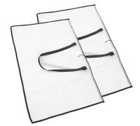 VILLCASE 2pièces Sacoche de Rangement Transparent Grande Capacité Pochette Portefeuille à Main avec Fermeture Éclair Sac de Fichiers Art Portfolio Résistant pour Affiches et Dessins