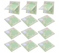 VILLCASE 30 Pièces Bloc-notes Décoratif Bloc de Notes Autocollant en Papier, Motif Trèfle Amulette, Thème Saint-patrick, pour Bureau et Zone D'étude, Printemps