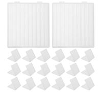 VILLCASE 30 Pièces Boîte de Rangement Plastique Portable Protection Optimale pour 10 Embouts de Ponçage Ongles pour Professionnels, pour Atelier et Bureaux