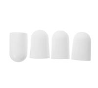 VILLCASE 4 Pièces Diffuseur de Lumière de Lampe Torche Couvercle de Lampe LED Rond Silicone Blanc Non Éblouissant Lecture et Randonnée