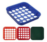 VILLCASE 4 Pièces Plateau de Comptage de Pièces en Plastique Portable, Trieuse pour Nickels et Dimes, Plateaux de Tri pour Bureaux et Tri Rapide de Monnaie