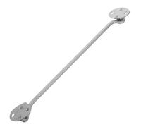 VILLCASE 4 Pièces Verrou Pivotant et Trous de Fixation Standardisés en Acier Inoxydable Argenté, Résistant la Corrosion la Rouille, Design à Loquet Rotatif pour Clôtures et Fenêtres
