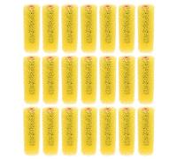 VILLCASE 40 Pièces Rouleau à Motifs pour Peinture Extérieure Jaune en Éponge Plastique Effet Motif Distinctif et Application Uniforme pour Projet Mural Extérieur