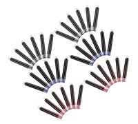 VILLCASE 450 Cartouches D'encre pour Stylo Plume Plastique 3,4mm Recharge Stable Encre Bleue Noire Rouge pour Examens et Réunions