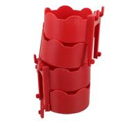 VILLCASE 5 Pièces Étagère Murale en Plastique Rouge pour Rangement de Cire et Abrasifs, Structure Gain de Place Multi-usage, pour Garage et Atelier Detailing