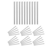 VILLCASE 50 Broches Cylindriques en Acier Inoxydable Argenté pour Support D'étagère, Lot de 50 Pièces Robustes et Précis pour Usage Mécanique et Assemblage