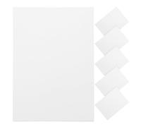 VILLCASE 6 Pièces Panneau de Peinture à L'huile pour Élève en Bois et Coton Blanc, Portable et Prévenant la Déformation, pour Création en Extérieur et Peinture Acrylique, Huile et