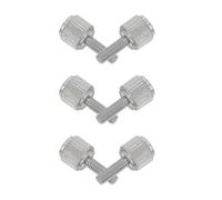 VILLCASE 6pcs Vis Moletées Argentées pour Pied à Coulisse en Métal Haute Dureté, Vis de Blocage D'étrier Universelles pour Instruments de Mesure de Précision, Remplacement Facile