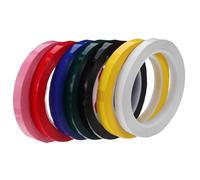 VILLCASE 7 Rouleaux Ruban Adhésif pour Repérage Précis de Marquage Haute Température, 10mm X 66m 7 Rouleaux Colorés sans Résidu de Câbles en Projets Industriels