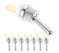 VILLCASE 8 Pièces Kit de Réparation pour Tronçonneuse à Essence Interrupteur D'arrêt en Fer Argenté, Installation Simple, Design Compact pour Activités Extérieures et Bricolage