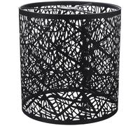 VILLCASE Abat-jour Métallique Rond en Fer Noir Creux Motif Arbre pour Lampe de Table E27, Éclairage Doux Adapté aux Bureaux et Chambres, Design Sculpté Ajouré Moderne