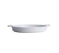 VILLCASE Assiette à Riz en Céramique Poignée pour Service Repas | Blanc, Forme Unique, pour Steak, Mariage et Banquet, Vaisselle Cuisine Élégante