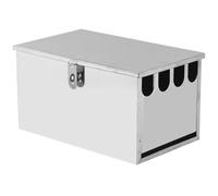 VILLCASE Bloc Couteaux en Acier Inoxydable Blanc 4 Compartiments, Organisateur Simple Design pour Rangement la Cuisine Pratique et Solide