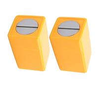 VILLCASE Boîte à Lames de Déchets 2Pcs en Plastique Jaune Compacte pour Stockage Sécurisé la Maison Bureau