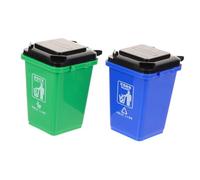 VILLCASE Boîte de Rangement de Poubelle Créative pour Poubelle de Bureau en Plastique, Design Empilable, Lot de 2pcs, Porte-stylo Original pour Bureau et Espace de Travail