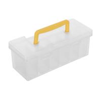 VILLCASE Boîte de Rangement Portable et Poignée de Transport en Plastique avec 6 Compartiments Amovibles pour Petits Outils et Vis, Tâches Ménagères