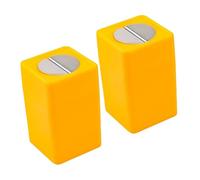 VILLCASE Boîte de Rangement pour Lames Cassées Jaune Facile à Démonter 2pcs en Abs Stocker pour Bureau et Maison