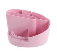 VILLCASE Boîte de Rangement pour Manucure à Compartiments Organisateur Multifonction Plastique Léger pour Bureau et Accessoires Ongles