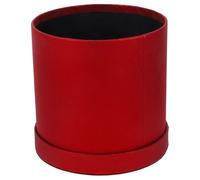 VILLCASE Boîte Ronde pour Emballage de Fleurs Mini, Petite Jardinière en Carton Rouge Couvercle, Coffret Présent Élégant pour Bouquets et Compositions, Emballage Présent pour Occasions