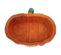 VILLCASE Bol en Bois de Citrouille Facile à Nettoyer Multifonctionnel pour Fruits et Aliments pour Table à Manger et Occasions Diverses