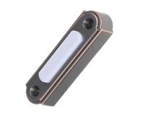 VILLCASE Bouton Poussoir en Alliage de Zinc de Sonnette Filaire Large Marron Compatibilité et Retour Tactile pour Entrées de Maison ou Couloirs de Bureau